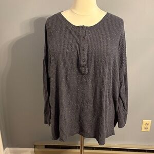 Old Navy Charcoal Button-Up Shirt